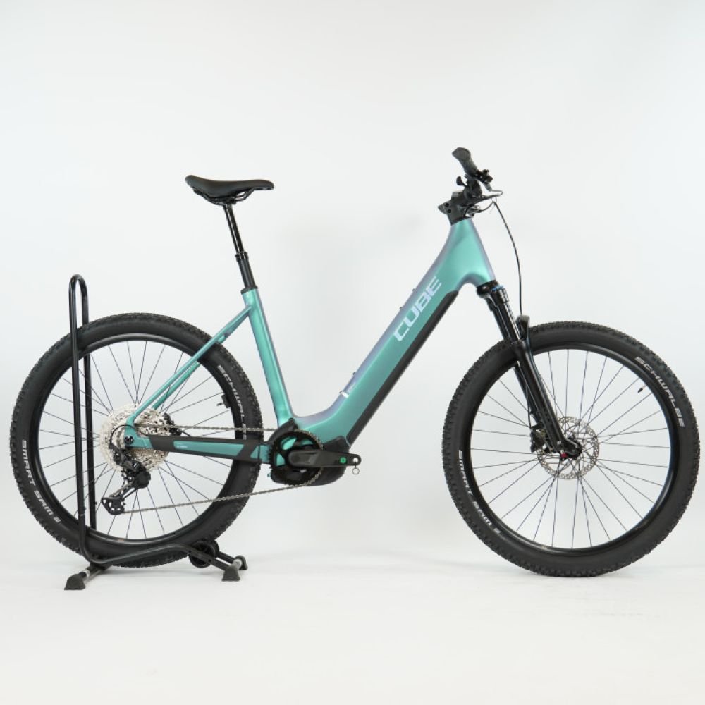Cube Reaction Hybrid Pro 800 smaragdgrey´n´prism 2025 Easy Entry - RH-XL Ausstellungsrad