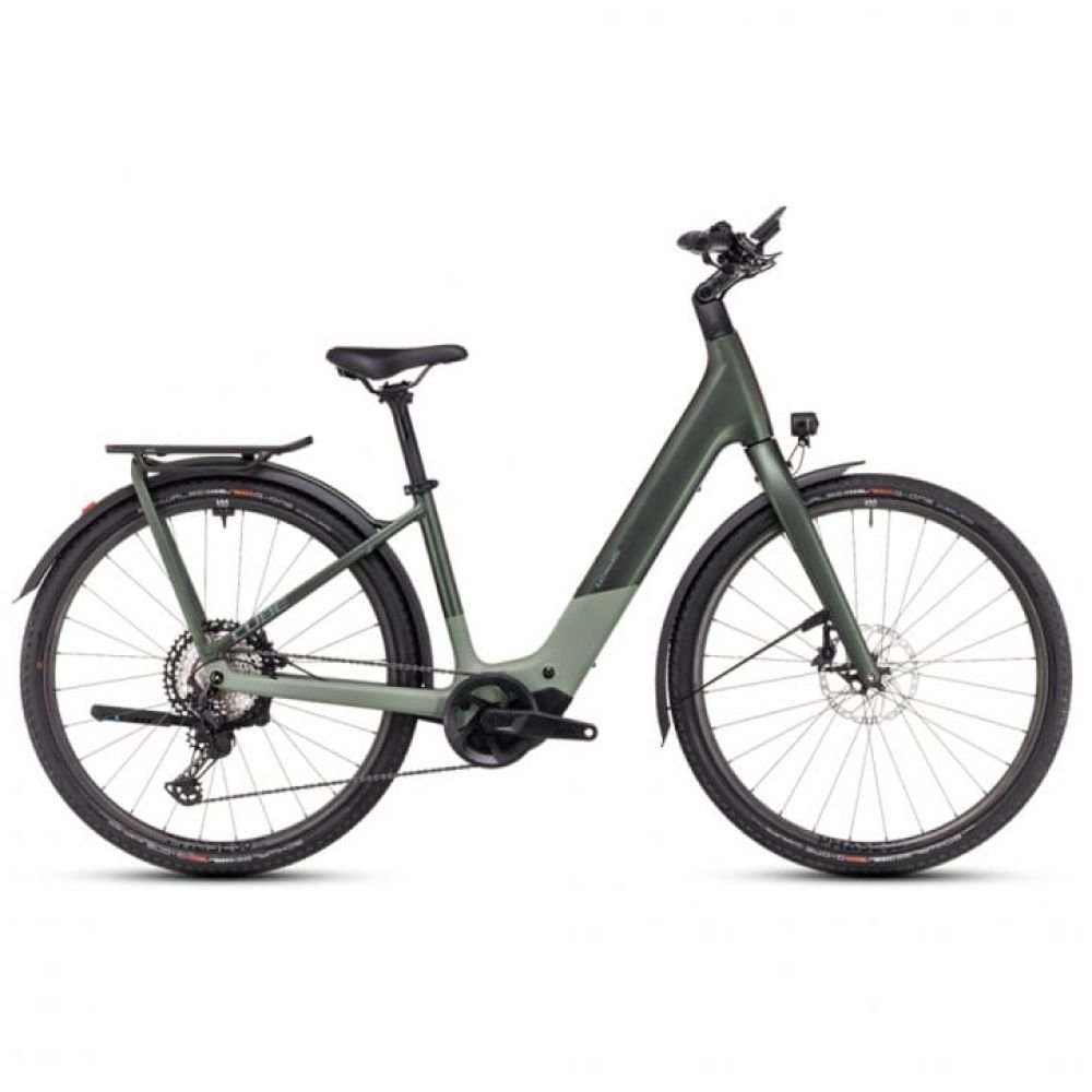 Cube Kathmandu Hybrid C:62 SLT 400X stellar´n´origanogreen 2025 Easy Entry - RH 54 cm Ausstellungsrad