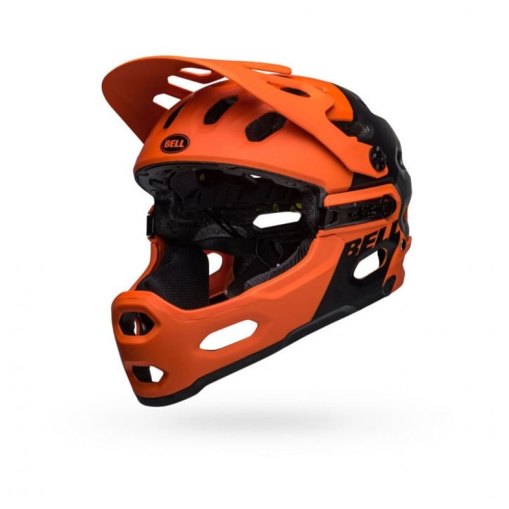 Bell Super 3R MIPS matte orange black S