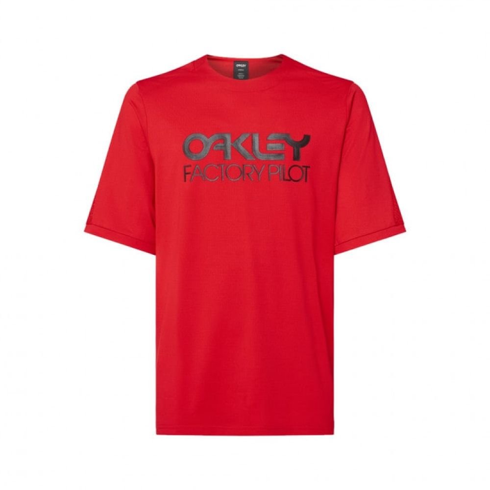 Oakley Factory Pilot MTB SS Jersey II red line - M