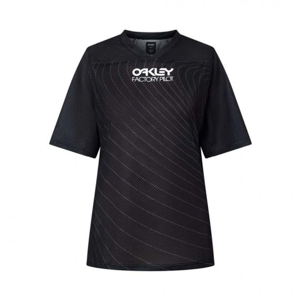 Oakley Women's Factory Pilot RC SS Jersey blackout - S