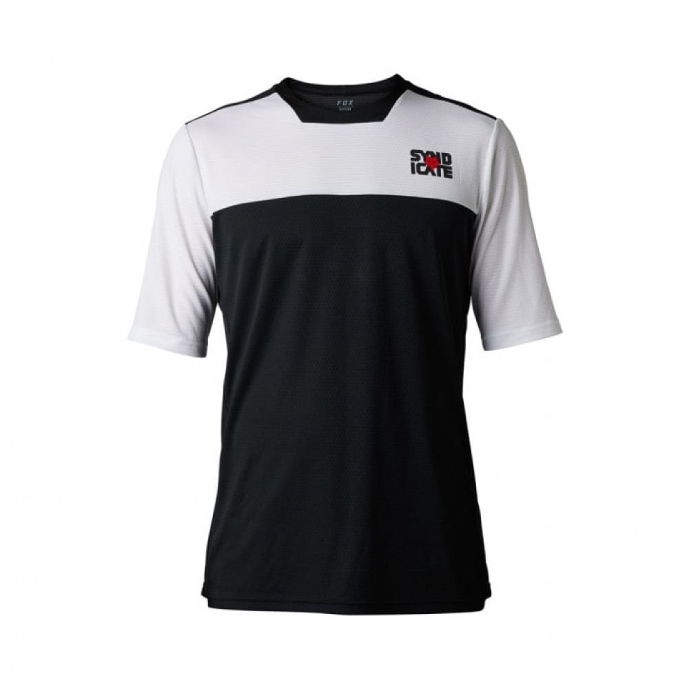 Fox Defend SS Jersey Syndicate white black - XXL